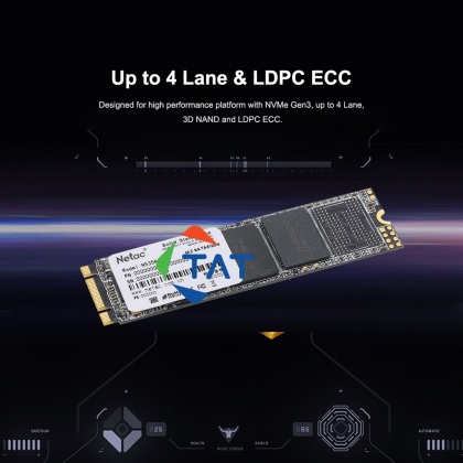 SSD 256GB M.2 2280 SATA Netac N535N SATA3 6Gbs Bảo Hành 12 Tháng 1 Đổi 1