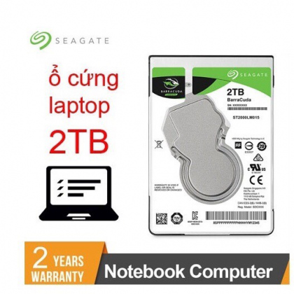 Ổ Cứng HDD Laptop Seagate Barracuda 2TB 2.5 inch SATA3 6Gb/s Chính Hãng