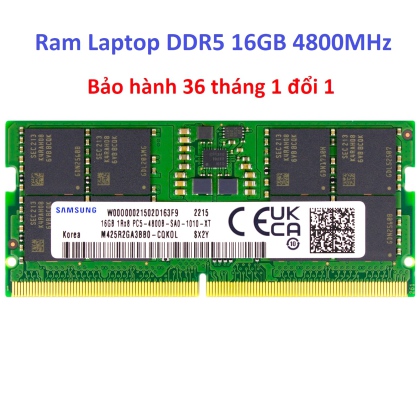 Ram Laptop DDR5 16GB 4800Mhz Samsung - Bảo hành 36 tháng