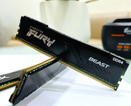 Ram Kingston Fury Beast tản xanh 16GB DDR4 2400MHz - Bảo hành 36 tháng