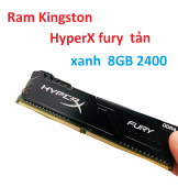 Ram Kingston HyperX  Fury tản xanh 8GB DDR4 2400MHz - Bảo hành 1 tháng