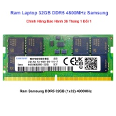 Ram Laptop DDR5 32GB 4800Mhz Samsung Bảo hành 36tháng