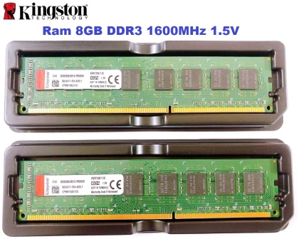 RAM PC Kingston DDR3 8GB Bus 1600MHz PC3-12800 1.5V Bảo Hành 36 Tháng 1 Đổi 1
