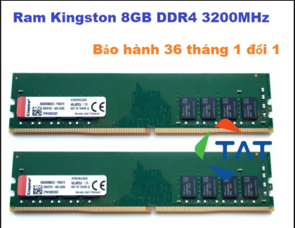 RAM PC 8GB DDR4 3200MHz Kingston – Tăng Tốc Hiệu Năng Máy Tính Chỉ Trong 5 Phút